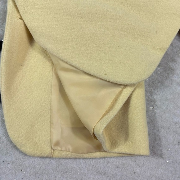 Harve Benard Women’s Vintage Yellow Button Down Wool Cashmere Blazer Size 4 - Picture 7 of 9